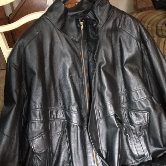 king size Jackets & Coats Nwot King Size Leather Jacket Mens 6x